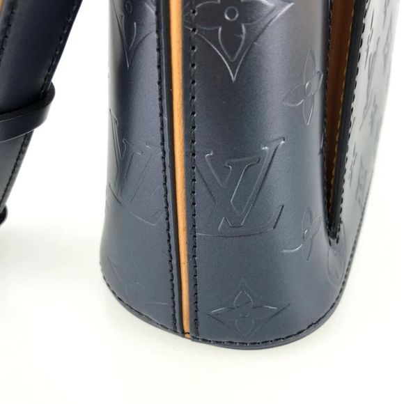 Louis Vuitton Mat Alston Monogram Leather Shoulder Bag Black - Picture 9 of 16